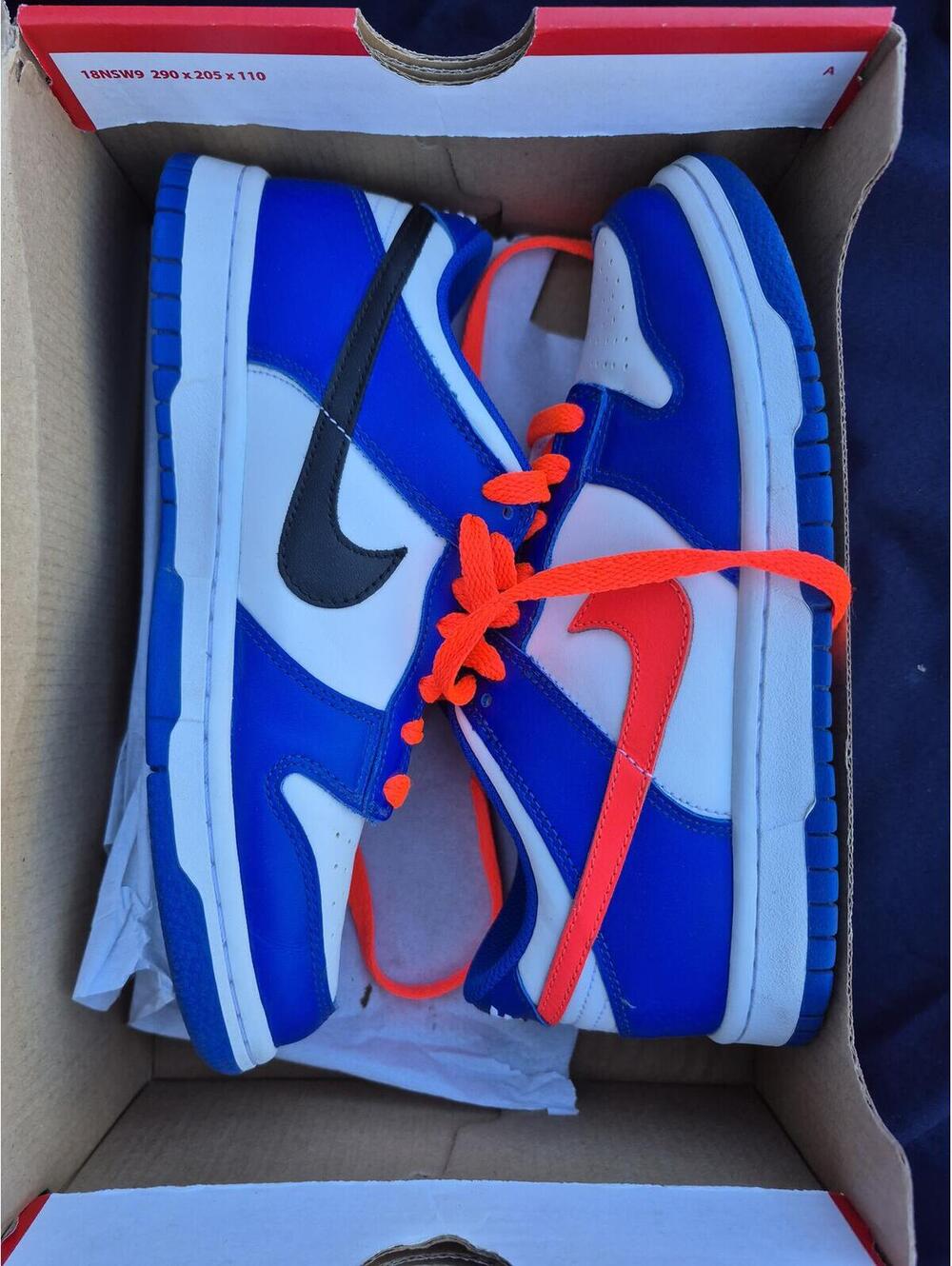 Nike Dunk Lows White/ Bright Crimson Size 5.5Y -Super Clean!